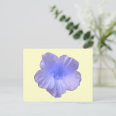 Beautiful Blue Nasturtium Postcard Postkarte (Stehend Vorderseite)
