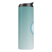 Beautiful Blue Ombre Monogram Thermosbecher (Nach links gedreht)
