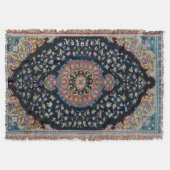 Beautiful Blue Oriental Antique Kilim Rug Decke (Vorderseite)
