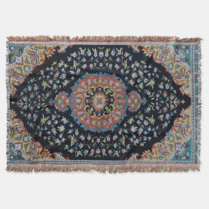 Beautiful Blue Oriental Antique Kilim Rug Decke
