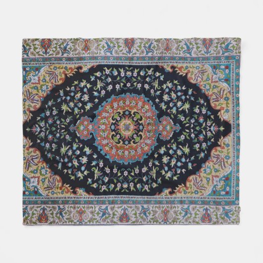 Beautiful Blue Oriental Antique Kilim Rug Fleecedecke (Vorderseite (Horizontal))