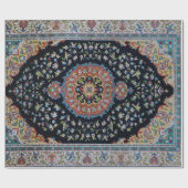 Beautiful Blue Oriental Antique Kilim Rug Geschenkpapier (Flach)