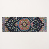 Beautiful Blue Oriental Antique Kilim Rug Yogamatte (Rückseite (Horizontal))
