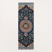Beautiful Blue Oriental Antique Kilim Rug Yogamatte (Rückseite)