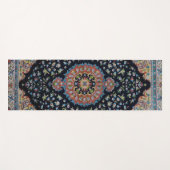 Beautiful Blue Oriental Antique Kilim Rug Yogamatte (Vorderseite (Horizontal))
