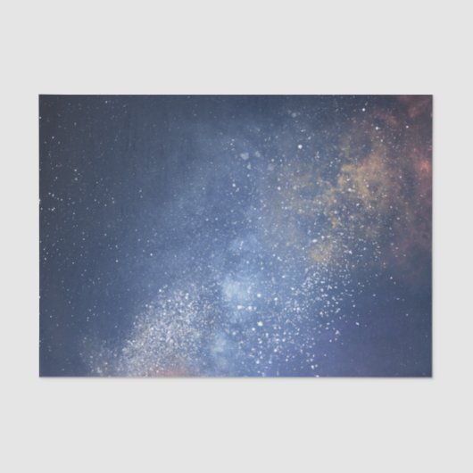 Beautiful Blue Outer Space Stars Milky Way Galaxy Seidenpapier (Vorderseite)