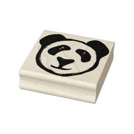 Beautiful Blue Panda Bear Gummistempel