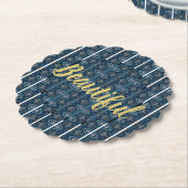 Beautiful Blue Paper Untersetzer - Adiela Akoo (angewinkelt)