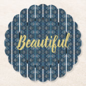 Beautiful Blue Paper Untersetzer - Adiela Akoo (Vorderseite)