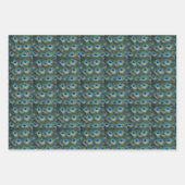 Beautiful Blue Peacock Feathers Geschenkpapier Set (Vorderseite 2)
