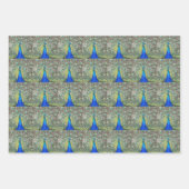 Beautiful Blue Peacock Feathers Geschenkpapier Set (Vorderseite)
