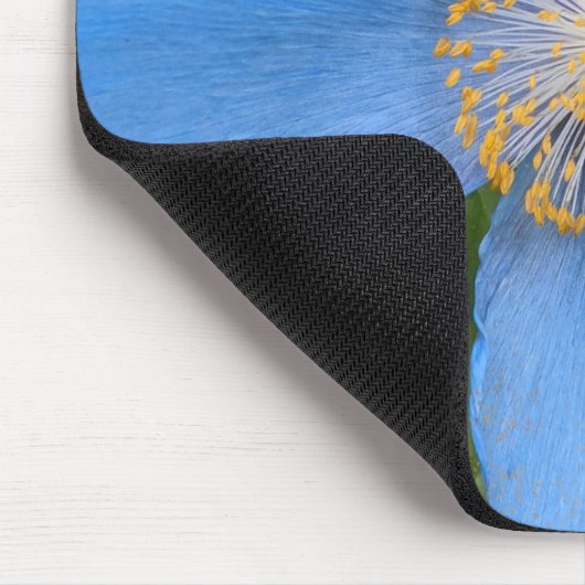 Beautiful Blue Poppy Blumenmousepad Mousepad (Ecke)