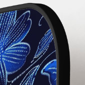 Beautiful Blue Pro Floral Pickleball Paddle (Linke Seite)