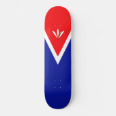 Beautiful Blue Red & White Skateboard (Vorderseite)