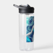 Beautiful Blue Seashell Mermaid Graphic Trinkflasche (Rechts)