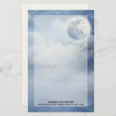 Beautiful Blue Sky mit Flying Swans Briefpapier (Vorne/Hinten)