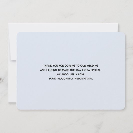 Beautiful Blue Sky mit Flying Swans Dankeskarte (Rückseite)