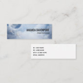 Beautiful Blue Sky mit Flying Swans Mini Visitenkarte (Vorne/Hinten)