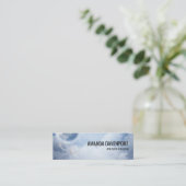 Beautiful Blue Sky mit Flying Swans Mini Visitenkarte (Stehend Vorderseite)