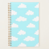 Beautiful Blue Sky Print Notebook Planner Planer (Vorderseite)
