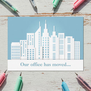 Beautiful Blue Skyline Business Change Ankündigung