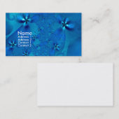 Beautiful Blue Spiral Frische Fraktal Kunst, Dicht Visitenkarte (Vorne/Hinten)