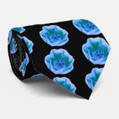 Beautiful Blue Tulip Krawatte (Gerollt)