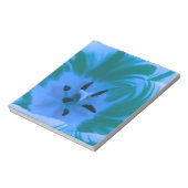 Beautiful Blue Tulip Notepad Notizblock (Rotiert)
