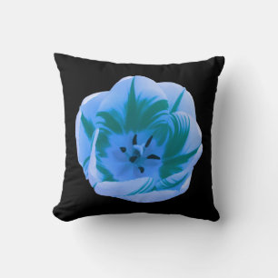 Beautiful Blue Tulip Pillow Kissen