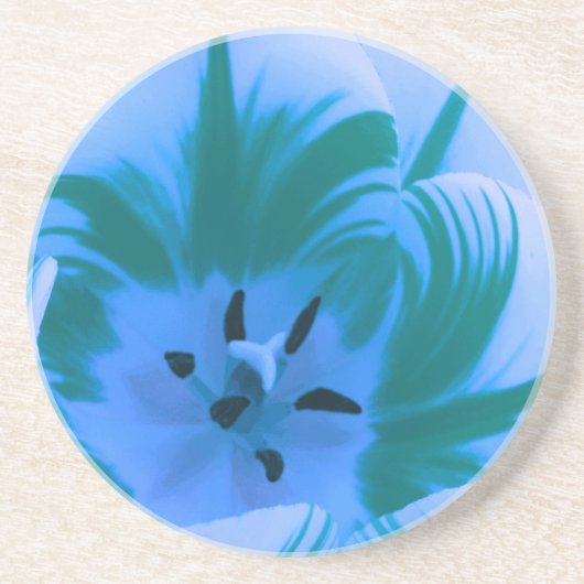 Beautiful Blue Tulip Untersetzer (Vorne)