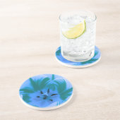 Beautiful Blue Tulip Untersetzer (Seite)