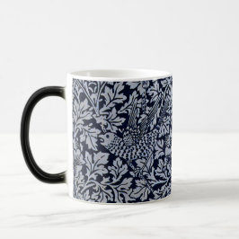 Beautiful Blue Vintag Patterns Floral Bird Blume Verwandlungstasse