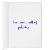 Beautiful Blue Violet Petunia Blume Foto (Innen (Rechts))