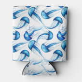 Beautiful Blue Watercolor Jellyfish | Can Cooler Dosenkühler (Vorderseite)