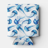 Beautiful Blue Watercolor Jellyfish | Can Cooler Dosenkühler (Rückseite)
