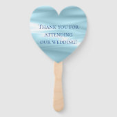 Beautiful Blue Wedding Souvenir Fächer (Rückseite)