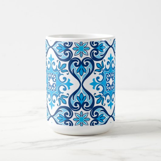 💙 🤍 Beautiful blue - white Azulejos X, Kaffeetasse (Mittel)