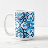 💙 🤍 Beautiful blue - white Azulejos X, Kaffeetasse (Links)