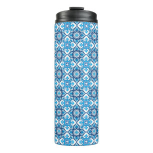 💙 🤍 Beautiful blue - white Azulejos X, Thermosbecher