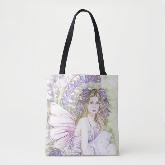 Beautiful Bluebell Fairy Tote Bag Tasche (Vorderseite)