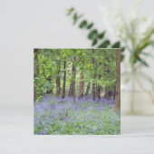Beautiful Bluebell Wood Karte (Stehend Vorderseite)