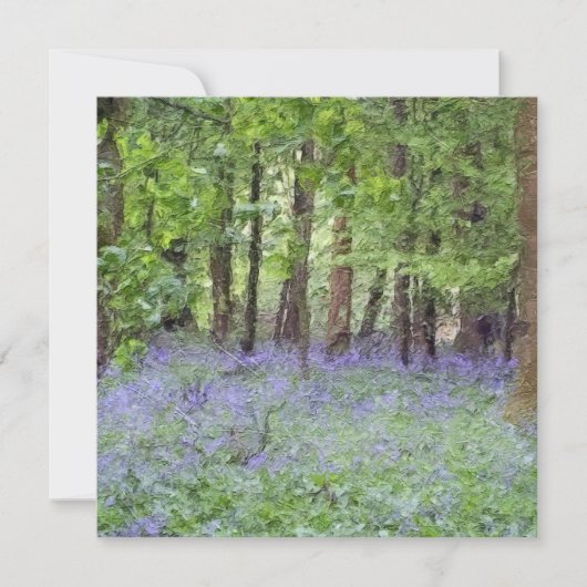 Beautiful Bluebell Wood Karte (Vorderseite)