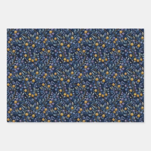 Beautiful Blueberry Geschenkpapier Set (Vorderseite 2)