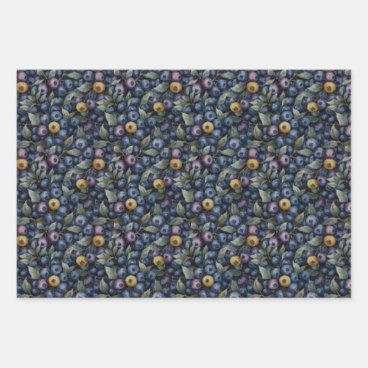 Beautiful Blueberry Geschenkpapier Set (Vorderseite)