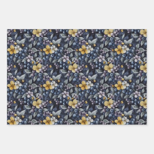 Beautiful Blueberry Geschenkpapier Set (Vorderseite 2)
