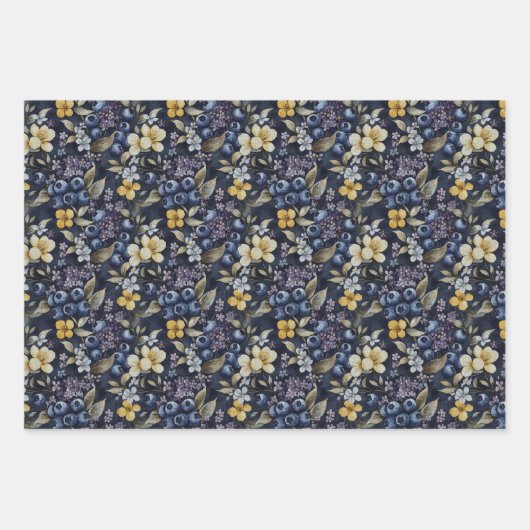 Beautiful Blueberry Geschenkpapier Set (Vorderseite)