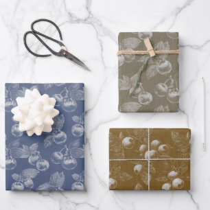 Beautiful Blueberry Geschenkpapier Set