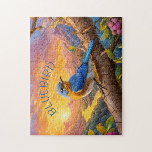 Beautiful Bluebird Puzzle (Vertikal)