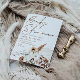 Beautiful Bohemian Baby Shower Einladung