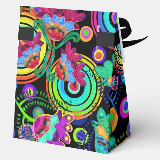 Beautiful Boho Batik Bright und Bold Geschenkschachtel (Rückseite)